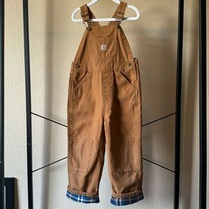 Carhartt flannel lined overalls